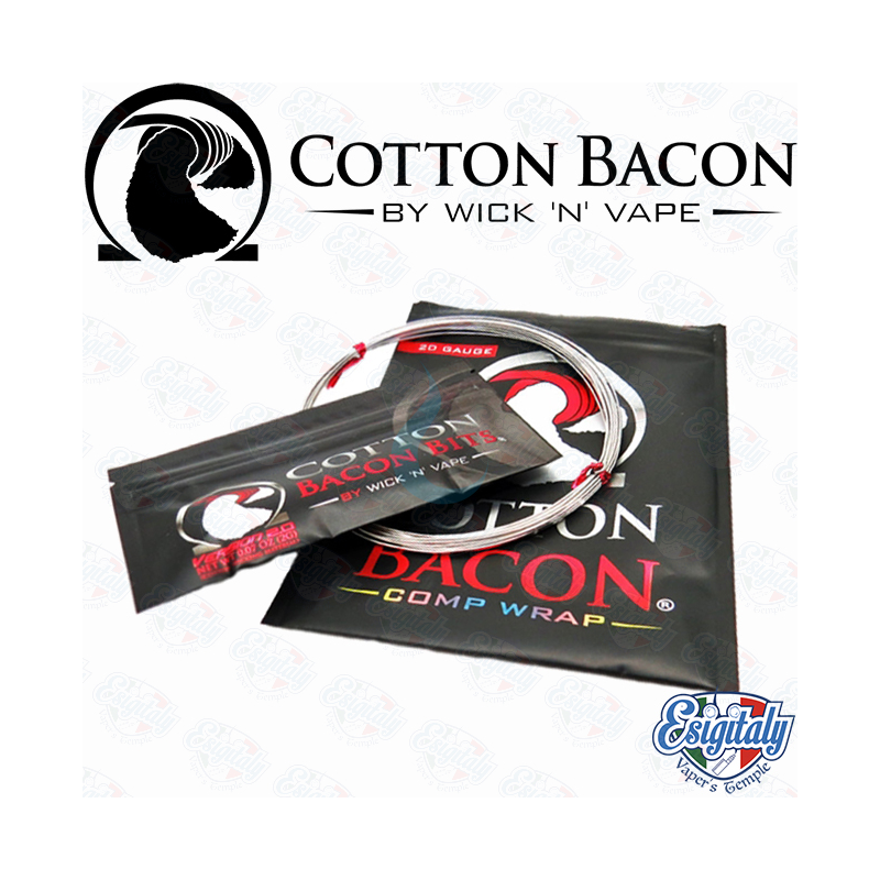 COTTON BACON COMP WRAP WICK' N' VAPE 24 GA