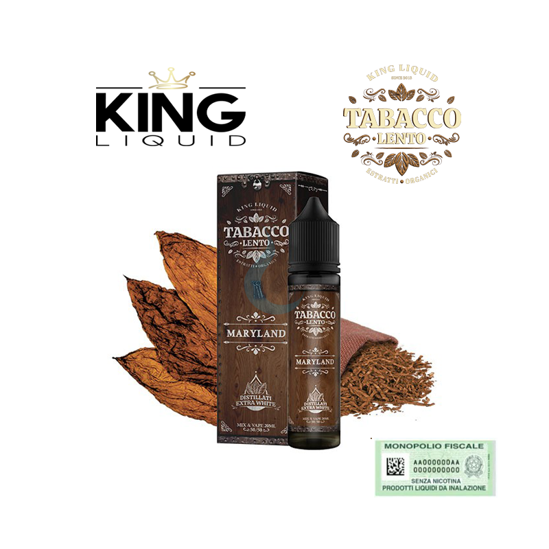 KING LIQUID MIX&VAPE TABACCO LENTO MARYLAND 20 ML